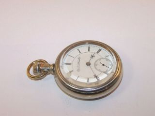 1891 Elgin B.  W.  Raymond RR 18s 17 Jewel Grade 116 Swing Out Case Pocket Watch 5