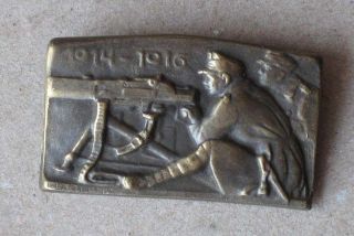 Wwi Austrian K.  U.  K.  Army Patriotic Cap Badge / 1914 - 1916