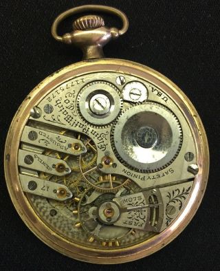 Vintage Elgin Watch Company 17 Jewels 10K GF Pocket Watch Gold Filled 7