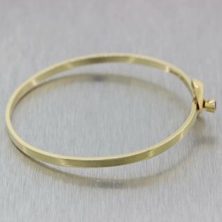 Vintage Tiffany & Co.  14k Yellow Gold Ruby Open Heart Love Bangle Bracelet 2