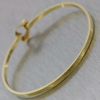 Vintage Tiffany & Co.  14k Yellow Gold Ruby Open Heart Love Bangle Bracelet 5