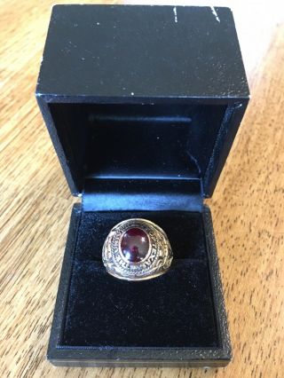 1954 University Of Texas Class Ring Balfour 10k Gold And Ruby Size 11 - 1/2