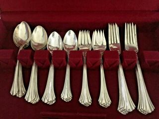 40 PC.  REED &BARTON STERLING Silver 18th EIGHTEENTH CENTURY Flatware SET 8 Place 3