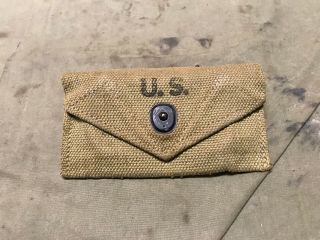 16k Wwii Us M1942 First Aid Pouch,  Od 3