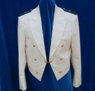 Vintage Royal Australian Air Force White Mess Dress Uniform Jacket With Rank 