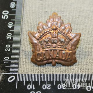 Ww1 Cef General Service Cap Badge - Roden Bros Toronto (16718)