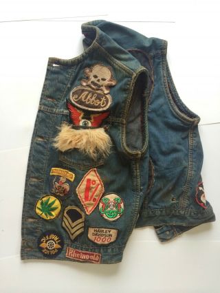 VINTAGE MOTORCYCLE CLUB VEST 7