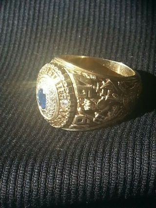 1997 United States Naval Academy Ring In 14 Carat Gold