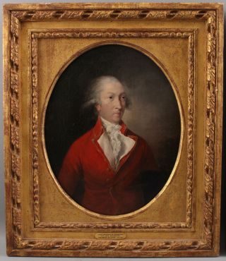 18thC Antique FRANCIS ALLEYNE Portrait Paintings American Lieut Colonel & Wife 3
