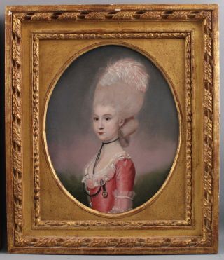 18thC Antique FRANCIS ALLEYNE Portrait Paintings American Lieut Colonel & Wife 7