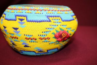 Antique Native American California Indian Beaded Paiute Basket