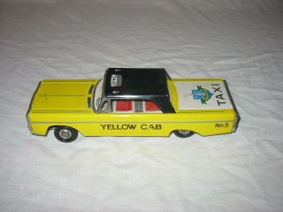 Japanese Tin Friction 9” York Taxi By Kyowa Made In Japan