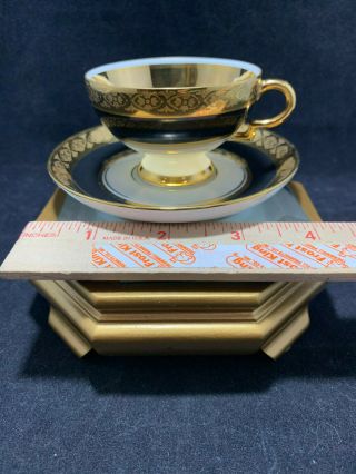 Vintage Gloria Fine Porcelain Germany Demitasse Coffee Cup and Saucer set 5