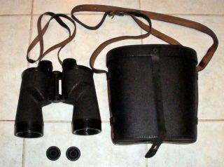 Ww2 Us Navy 7x50 Mark 28 Bausch & Lomb 1943 Bu Ship Binoculars,  Case & Pol Caps