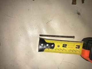 136 Antique 2 1/2 inch,  square cut nails, 5