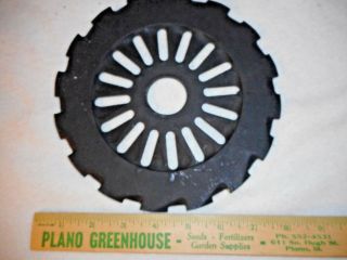 Vintage Ih Seed Plate - Cast Iron Seed Wheel - 8 " Very Decorative - Think Garden Art