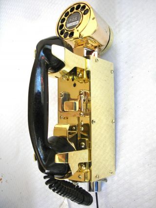Us Navy Ww2 Solid Brass Battleship Restored Antique Shipboard Telephone 1930 