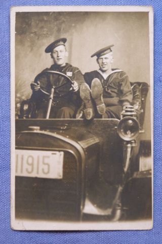 Rppc Of 2 Sailors From The Uss Jersey