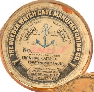 Scarce Only 74,  000 Made / 1893 Elgin G M Wheeler 18s 15j 14k G.  P.  Pocket Watch.