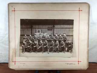 Vintage Wwi U.  S.  Navy Shipmates Sailors With Rifle Bayonets Photograph