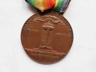 ITALIAN INTERALLIED VICTORY MEDAL 1918 FIRST WORLD WAR ITALY KINGDOM 4