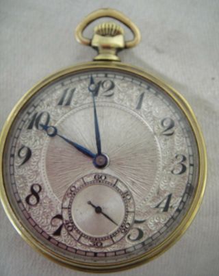Vintage Illinois Open Face Pocket Watch Model 3 Size 12s 17 Jewel Grade 425