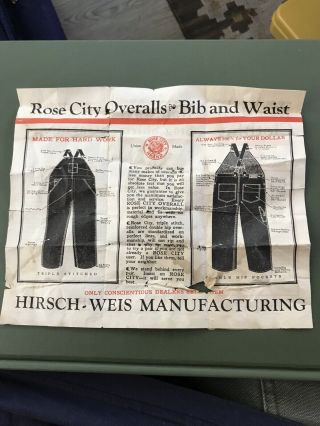 VINTAGE 20s 30s HIRSCH WEIS ROSE CITY CHIN STRAP CANVAS DUCK LOGGER JACKET ARMY 7