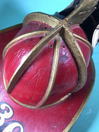 Antique Fire Department Leather Fire Helmet 1830 4