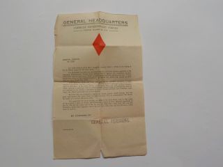 Wwi Document 1918 France Taking Of St.  Mihiel General Pershing World War 1 Ww1