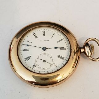 Antique Waltham Gold Filled Pocket Watch Safety Barrel