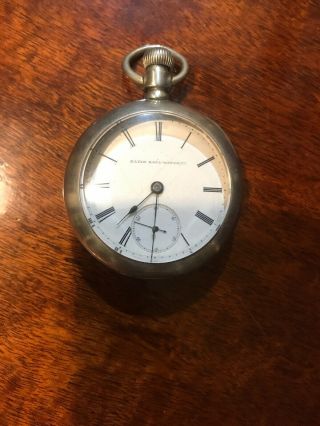 Antique Large Elgin National Watch Co.  Open Face Pocket Watch