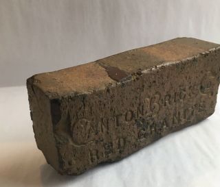 Antique Clay Brick Canton Brick Co Red Granite Solid 3