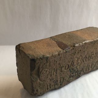 Antique Clay Brick Canton Brick Co Red Granite Solid 4