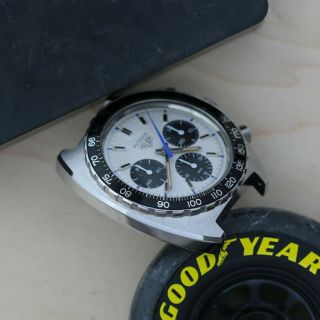 Vintage Heuer Autavia 73663 Siffert - Panda Dial 10