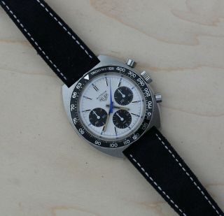 Vintage Heuer Autavia 73663 Siffert - Panda Dial 2