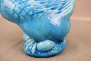 Antique Chinese Export Porcelain Turquoise Blue Glaze Duck Figurine 2