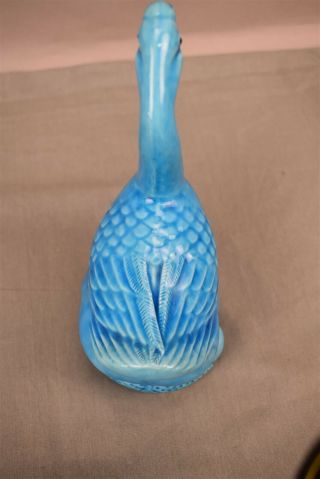 Antique Chinese Export Porcelain Turquoise Blue Glaze Duck Figurine 3