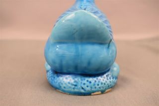 Antique Chinese Export Porcelain Turquoise Blue Glaze Duck Figurine 8