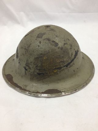 Ww2 Doughboy Helmet,  British Military,  Liner Intact,  Memorabilia,  1st Infantry?