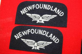 Ww2 Newfoundland Air Force Raf Royal Air Force Titles Eagles Pair