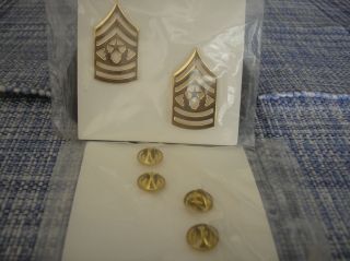 Uniform Insignia - U.  S.  Army Command Sergeant Major (csm) Brass