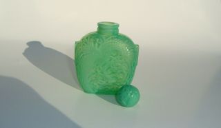 Antique RENE LALIQUE LE JADE SCENT BOTTLE Roger Et Gallet Perfume 12