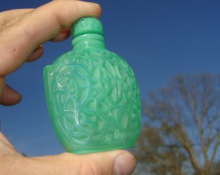 Antique RENE LALIQUE LE JADE SCENT BOTTLE Roger Et Gallet Perfume 3