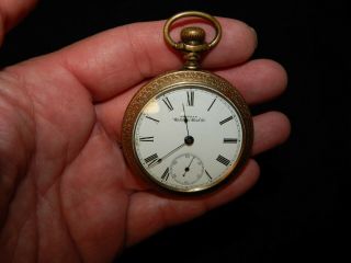 Vintage American Waltham Watch Co.  Pocket Watch.  25 Year G.  F.  Case.  Serial 5682026