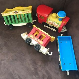 Vintage 1973 Fisher Price Little People Circus Train Set 991