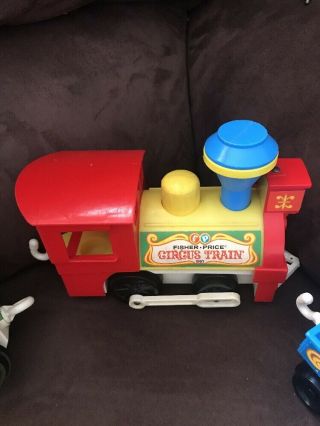 Vintage 1973 Fisher Price Little People Circus Train Set 991 2