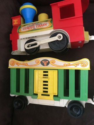 Vintage 1973 Fisher Price Little People Circus Train Set 991 7