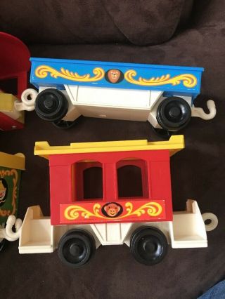 Vintage 1973 Fisher Price Little People Circus Train Set 991 8