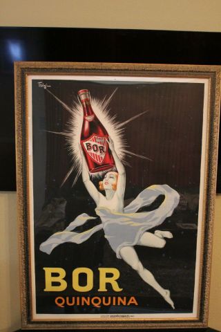 Framed - Tregi Vintage Poster " Bor Quinquina " - 1924
