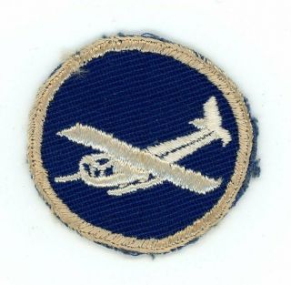 Ww2 Wwii Usaaf Enlisted Quartermaster Glider Cap Patch Buff Border Rare
